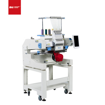 BAI Customized worktable size single head household 12 needles t shirt embroidery machine price